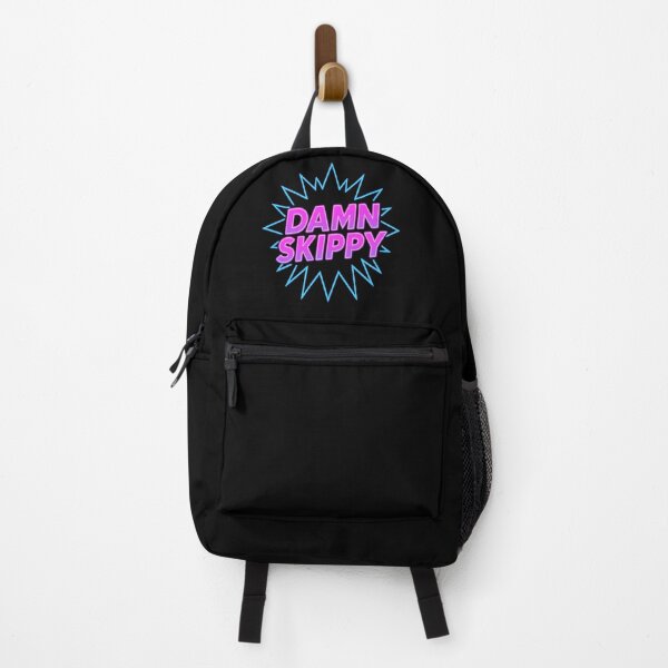 Item preview, Damn Skippy Neon Retro Vaporwave Quote Funny 80s Aesthetic designed and sold by POD DYNASTY | Original Print On Demand T-Shirt Graphics.