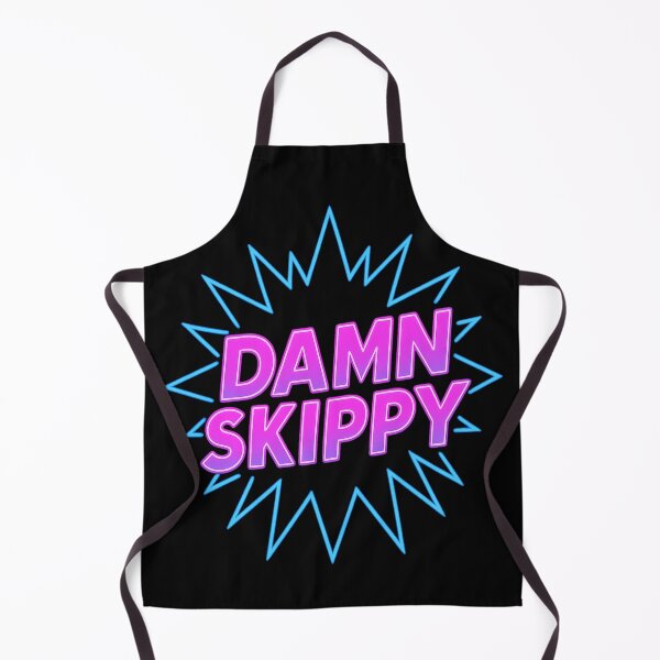 Item preview, Damn Skippy Neon Retro Vaporwave Quote Funny 80s Aesthetic designed and sold by POD DYNASTY.