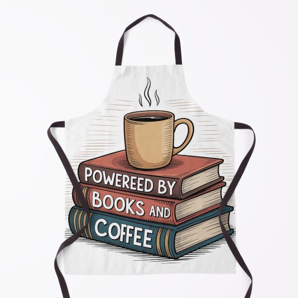Item preview, Powered by Books and Coffee | T-Shirt designed and sold by NicolasGlowArt.
