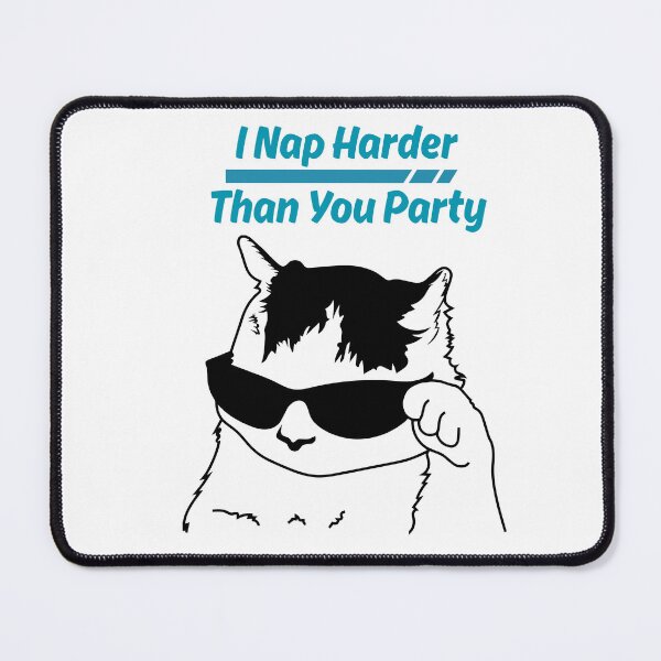 Item preview, I Nap Harder Than You Party – Funny Swag Cat T-Shirt, Chill Cat Sketch Tee, Cool Cat Graphic Design, Relaxed Cat Illustration Tshirt designed and sold by YasirHamidDesigns .