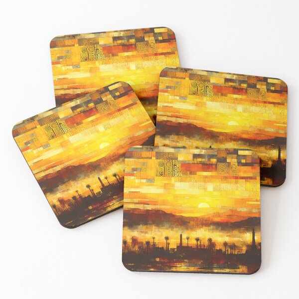 Item preview, Cairo Gold | Egyptian Sunrise Wall Art  designed and sold by Stoneflower-Art.