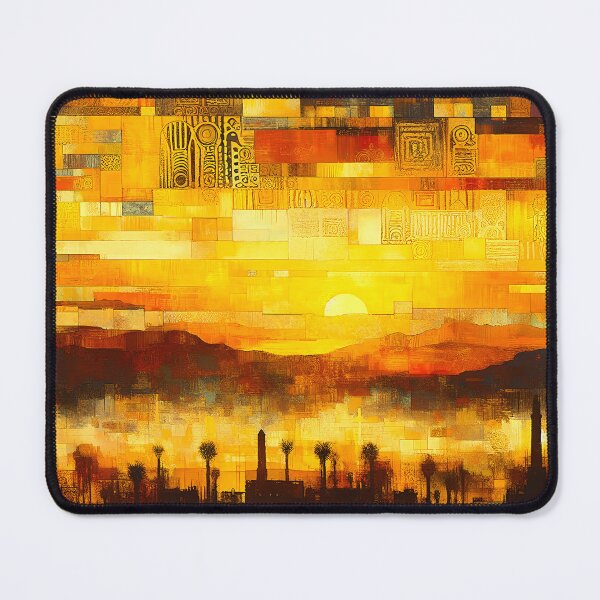 Item preview, Cairo Gold | Egyptian Sunrise Wall Art designed and sold by Stoneflower-Art.