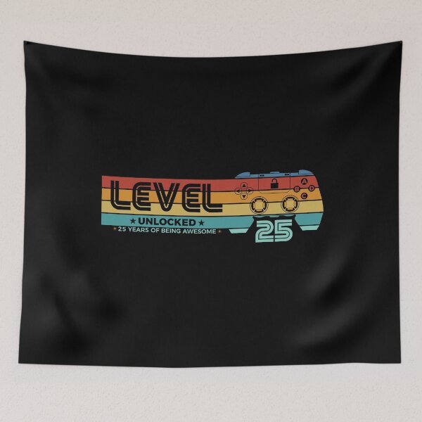 Item preview, Level 25 Unlocked - 25 years old - 25th Birthday Gamer designed and sold by NH2019.
