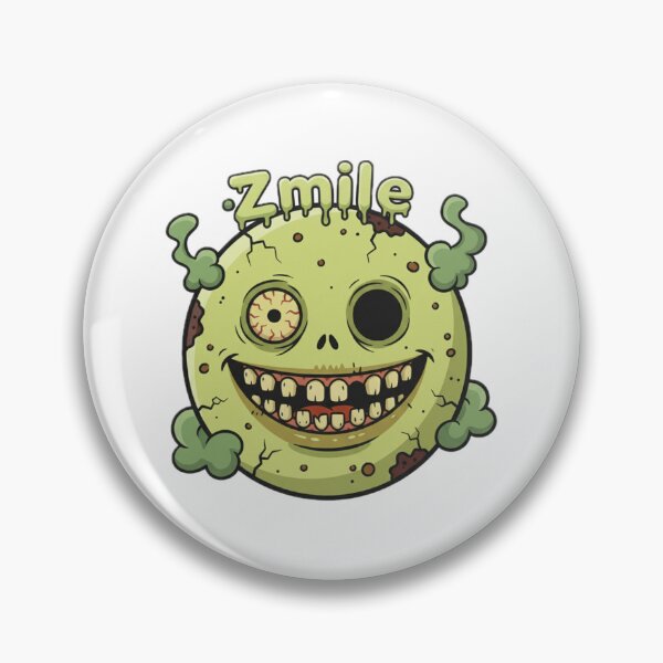 Item preview, Cute Zombie Smiley Face designed and sold by ATOMI-K.