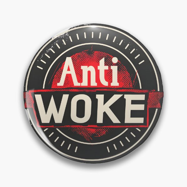 Item preview, Grunge Anti Woke Stamp Design designed and sold by Jackflash2023.