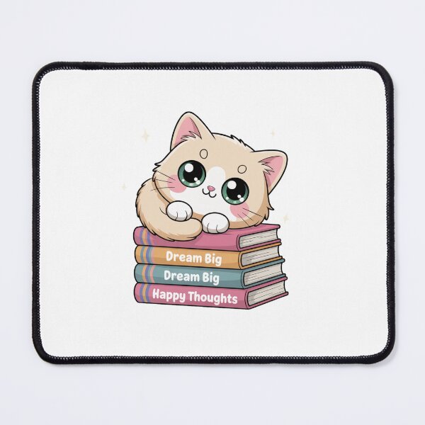Item preview, Dream Big Cat and Book | T-Shirt designed and sold by NicolasGlowArt.