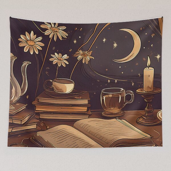 Item preview, Moonlit Books and Candlelit Tea designed and sold by SassyArtistry.