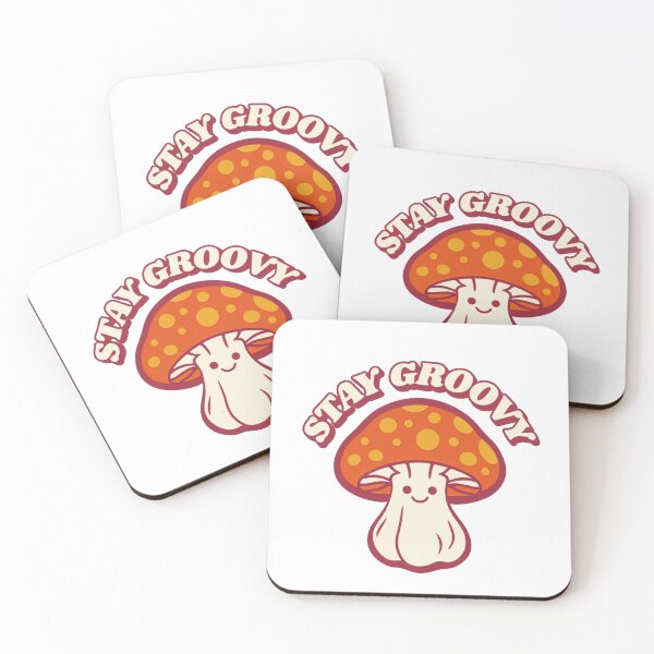 Item preview, Charming Retro Stay Groovy Mushroom Design designed and sold by RuweisVibes.