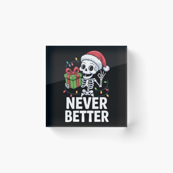 Item preview, Christmas Skeleton Funny Xmas Positive designed and sold by DoorwayThreads.