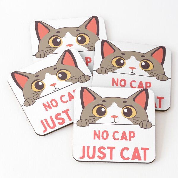 Item preview, No Cap Just Cat – Funny Swag Cat T-Shirt, Cute Cat Meme Tee, Chill Cat Illustration, Cool Cat Graphic Design, yasirhamiddesigns designed and sold by YasirHamidDesigns .