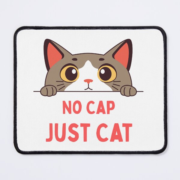 Item preview, No Cap Just Cat – Funny Swag Cat T-Shirt, Cute Cat Meme Tee, Chill Cat Illustration, Cool Cat Graphic Design, yasirhamiddesigns designed and sold by YasirHamidDesigns .