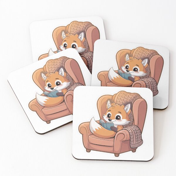 Item preview, Fox with Book | Sticker designed and sold by NicolasGlowArt.
