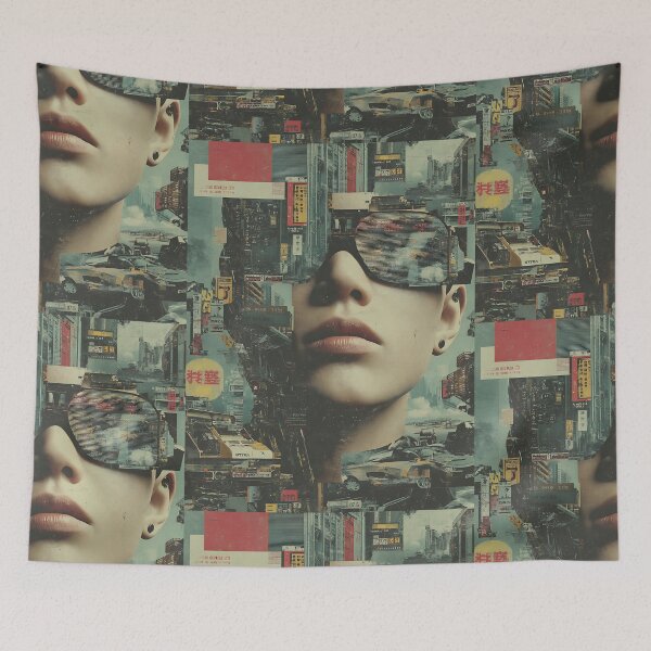 Item preview, Neon Cyberpunk Collage designed and sold by bapupa.