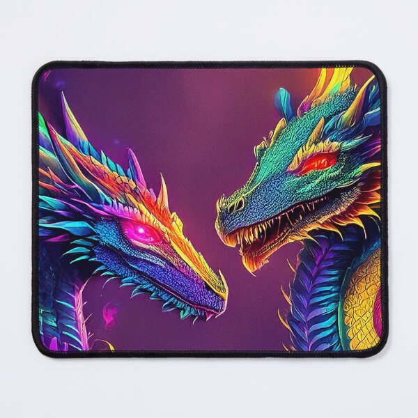 Item preview, Neon Twin Dragons designed and sold by SassyArtistry.