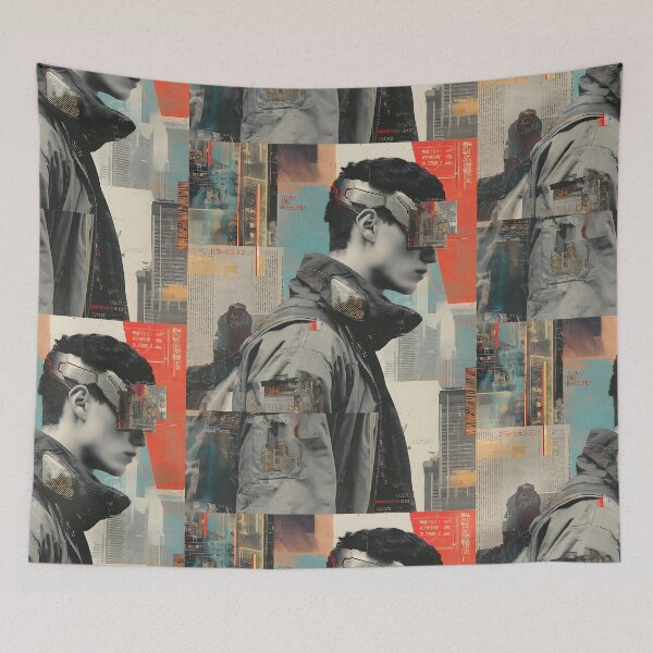 Item preview, Futuristic Cyberpunk Collage designed and sold by bapupa.