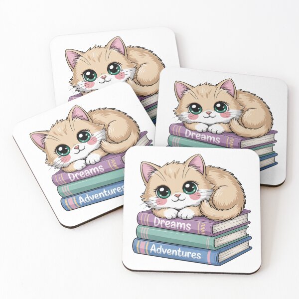 Item preview, Dreams Cat and Book | Sticker designed and sold by NicolasGlowArt.
