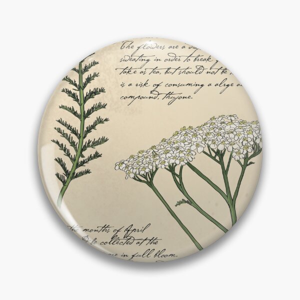 Item preview, Yarrow Botanical Page  designed and sold by KrystaThomasArt.