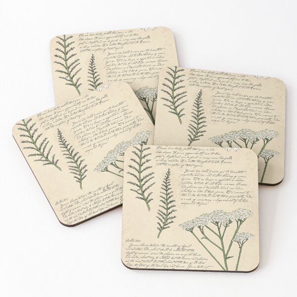 Item preview, Yarrow Botanical Page  designed and sold by KrystaThomasArt.