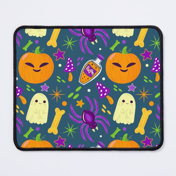 Item preview, Halloween Pattern with Ghosts, Potions & Pumpkin Smiles designed and sold by NicolaZhukov.
