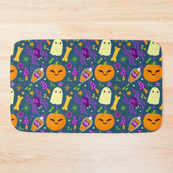 Item preview, Halloween Pattern with Ghosts, Potions & Pumpkin Smiles designed and sold by NicolaZhukov.