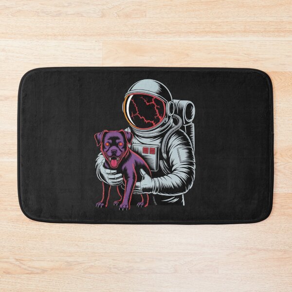 Item preview, Astronaut with Demon Dog – Halloween Neon Space Design designed and sold by ColorSplash123.