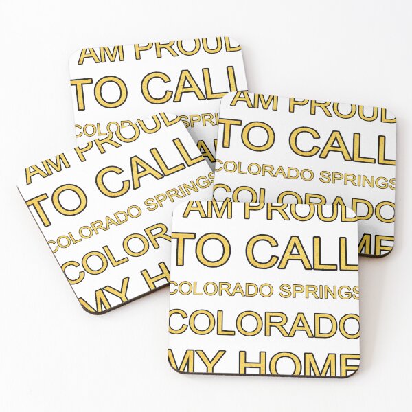 Item preview, I Am Proud To Call Colorado Springs Colorado My Home Gold Texture designed and sold by TheIconSmith.