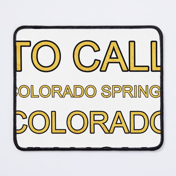 Item preview, I Am Proud To Call Colorado Springs Colorado My Home Gold Texture designed and sold by TheIconSmith.