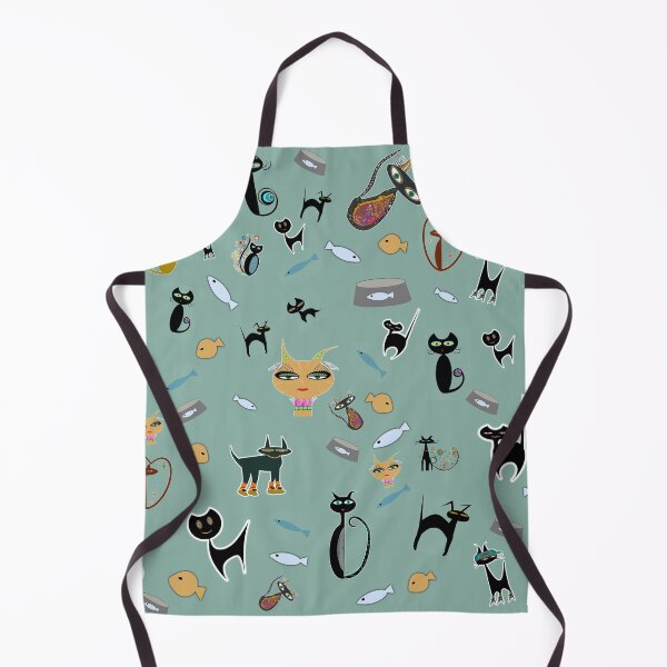 Item preview, Kitties in a sea of fish designed and sold by WandaRichards.