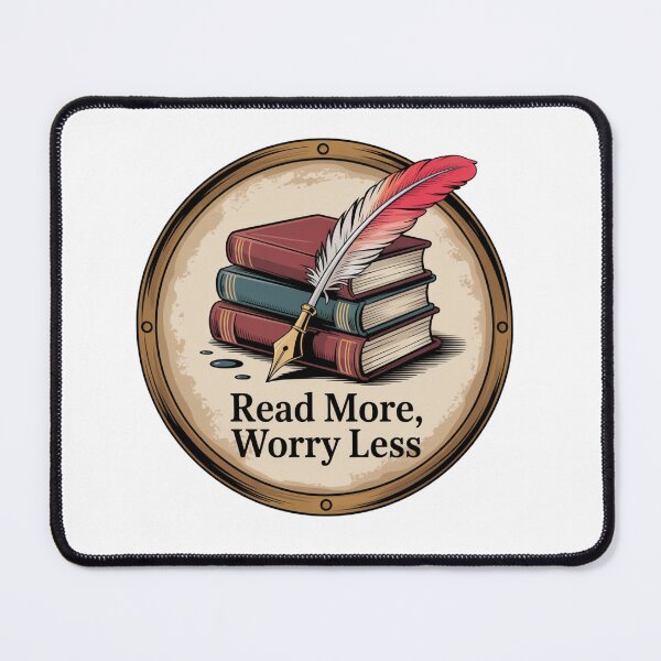 Item preview, Read More Worry Less | Sticker designed and sold by NicolasGlowArt.