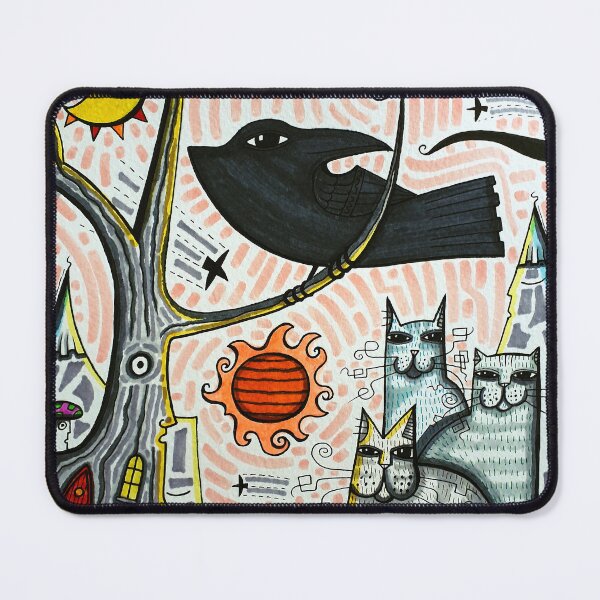 Item preview, Corvid and Cats Under the Sun and Moon  dk2025sept19a designed and sold by ArtistDavidKing.
