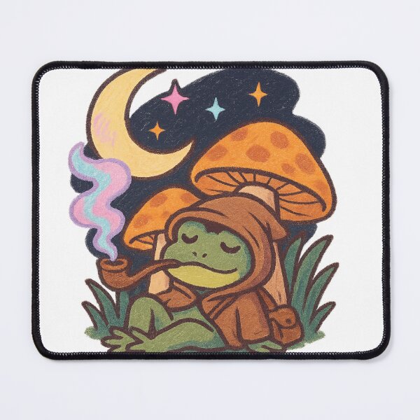 Item preview, Chill Cottagecore Frog under Mushrooms designed and sold by MythicPixel.