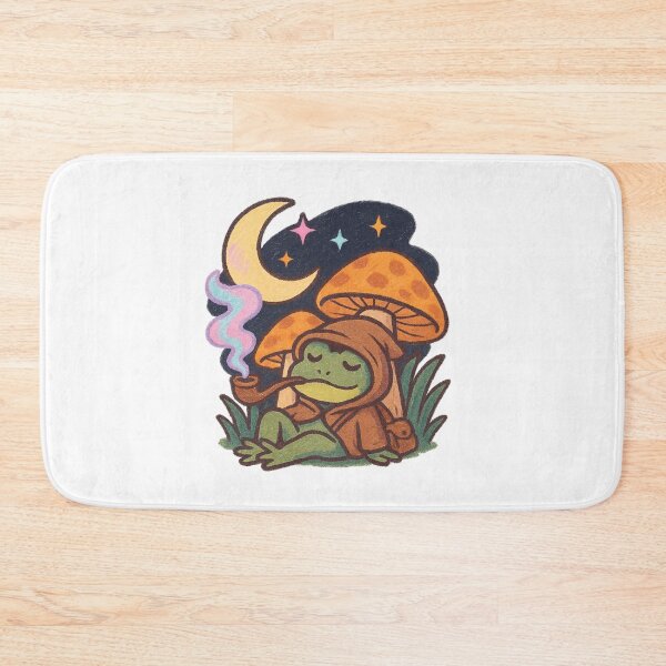 Item preview, Chill Cottagecore Frog under Mushrooms designed and sold by MythicPixel.