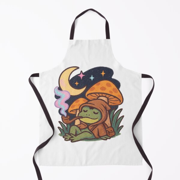 Item preview, Chill Cottagecore Frog under Mushrooms designed and sold by MythicPixel.