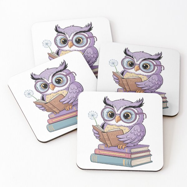 Item preview, Reading Owl | Sticker designed and sold by NicolasGlowArt.