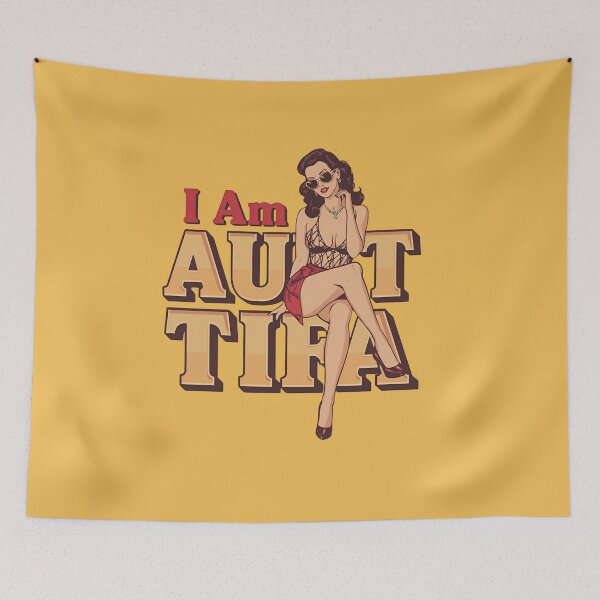 Item preview, I Am Aunt Tifa Retro Chic Pin-Up Sunglasses Vintage Typography designed and sold by Lunaria Arts.