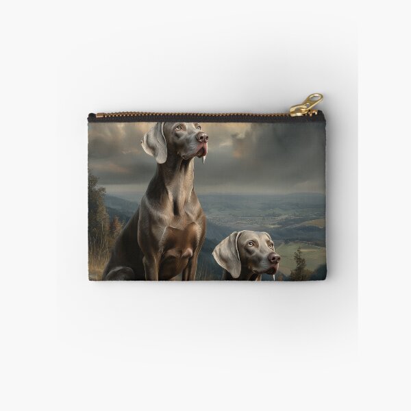 Item preview, Two Weimaraner Dogs in a Landscape designed and sold by PetsArt.