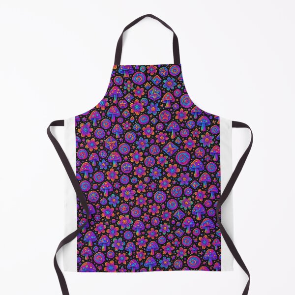 Item preview, Cosmic Bloom Overload – Neon Psychedelic Seamless Pattern designed and sold by getpressedshirt.