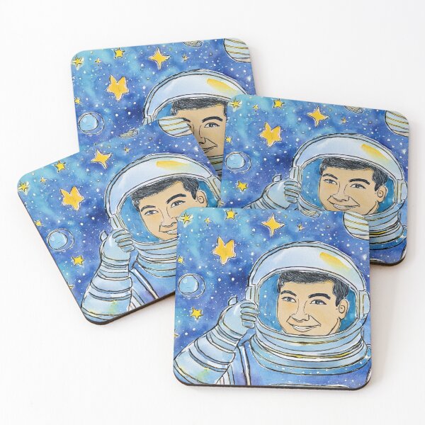 Item preview, Astronaut Illustration in Outer Space designed and sold by SassyArtistry.