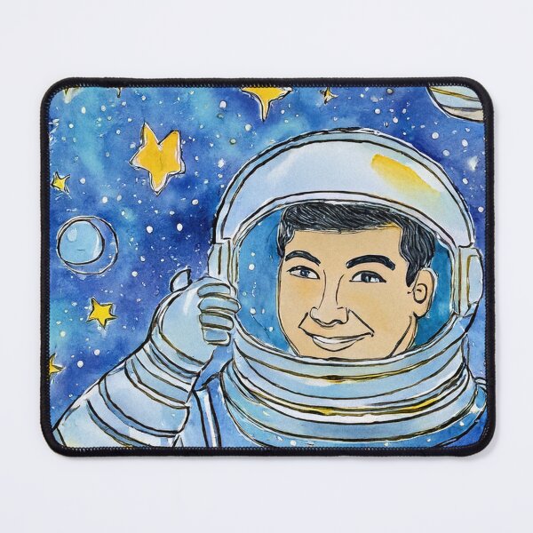 Item preview, Astronaut Illustration in Outer Space designed and sold by SassyArtistry.