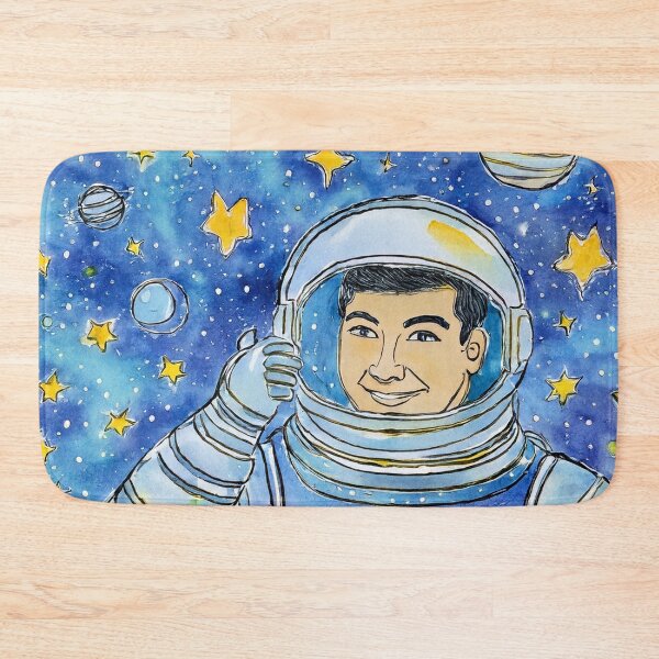 Item preview, Astronaut Illustration in Outer Space designed and sold by SassyArtistry.