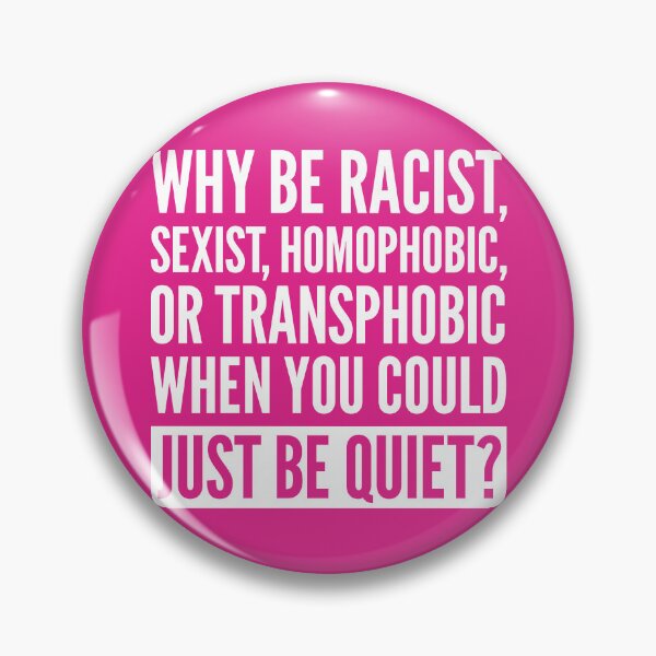 Item preview, Why be racist, sexist, homophobic...White Edition designed and sold by oops-I-drew-again.