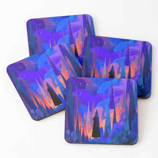Item preview, Magical Wizard in Dreamy Foggy Woods Digital Art designed and sold by Whimsy-Grove.