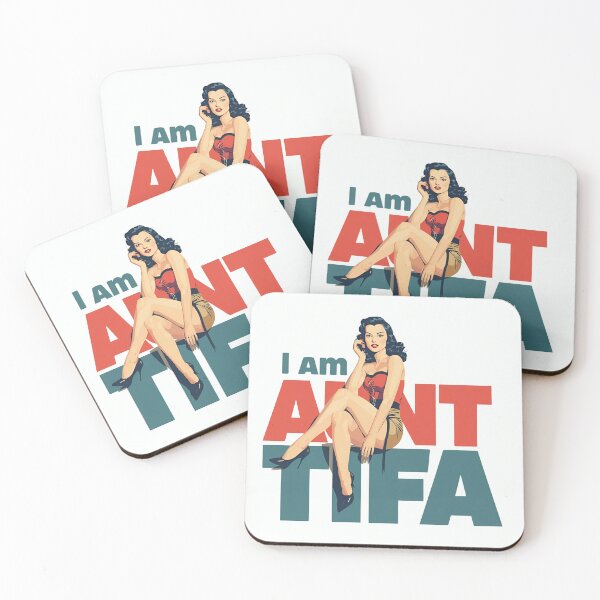 Item preview, I Am Aunt Tifa Vintage Retro Woman Bold Color Typography designed and sold by Lunaria Arts.