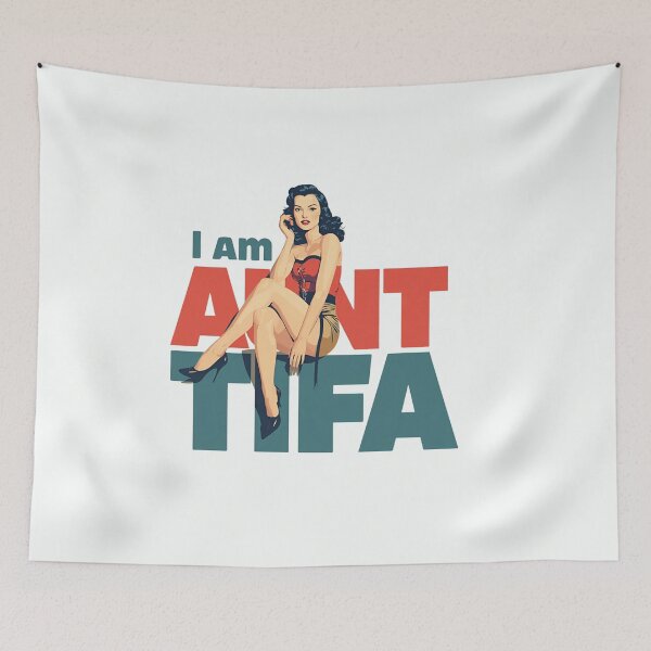Item preview, I Am Aunt Tifa Vintage Retro Woman Bold Color Typography designed and sold by Lunaria Arts.