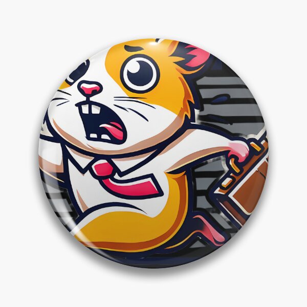 Item preview,  Funny Hamster Rushing To Work Cartoon Design designed and sold by AvierStorya.
