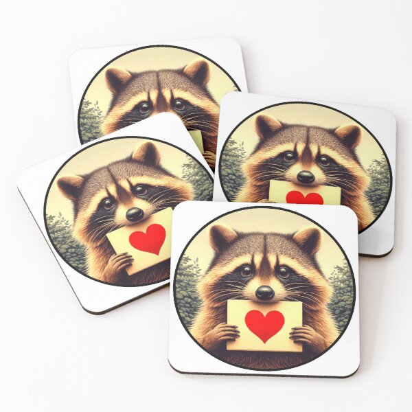 Item preview, Love Note From a Raccoon designed and sold by SNORZIE.