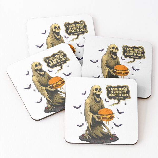 Item preview, FUNNY GHOST ; A GOOD BURGER IS WORTH IT'S WEIGHT designed and sold by Obinne.