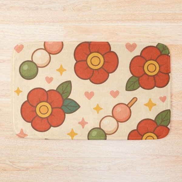 Item preview, Rune Factory Iroha Inspired Kawaii Floral Dango Pattern designed and sold by ForbiddenPrints.