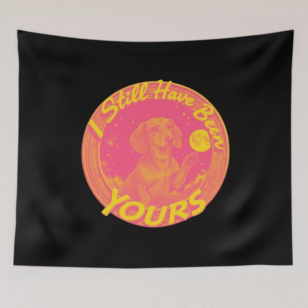 Item preview, Dachshund Under Moonlight With Loving Quote designed and sold by e-camelleone.