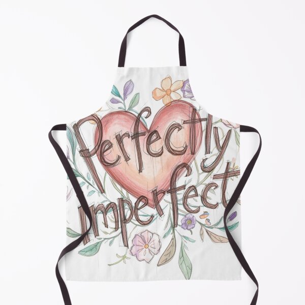 Item preview, Perfectly Imperfect Quote | Self Love Inspirational Floral Heart Design designed and sold by WovennDesigns.